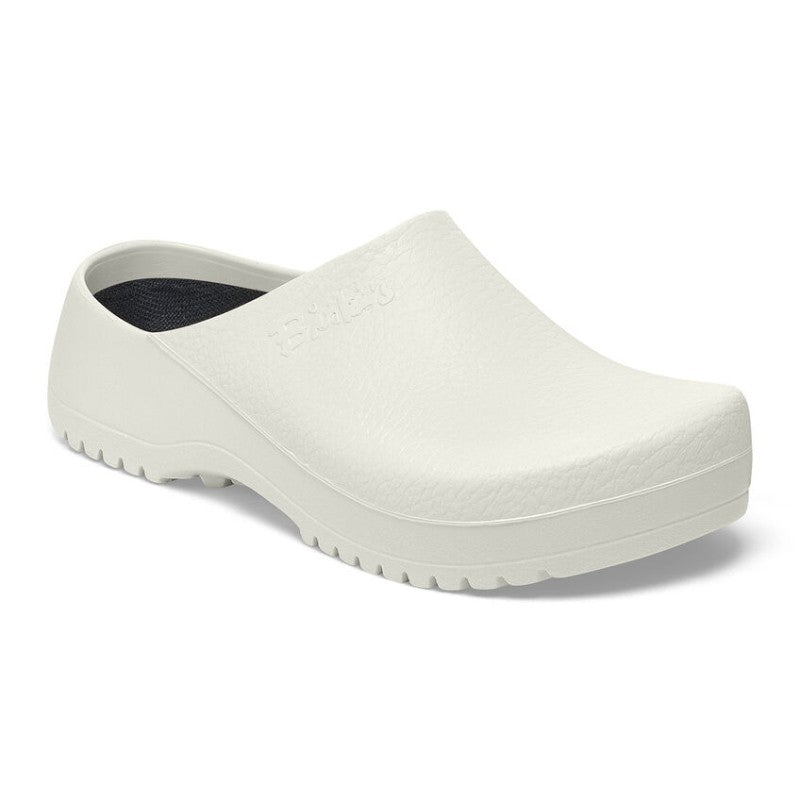Super Birki Fusion White Non-Slip Work Clogs