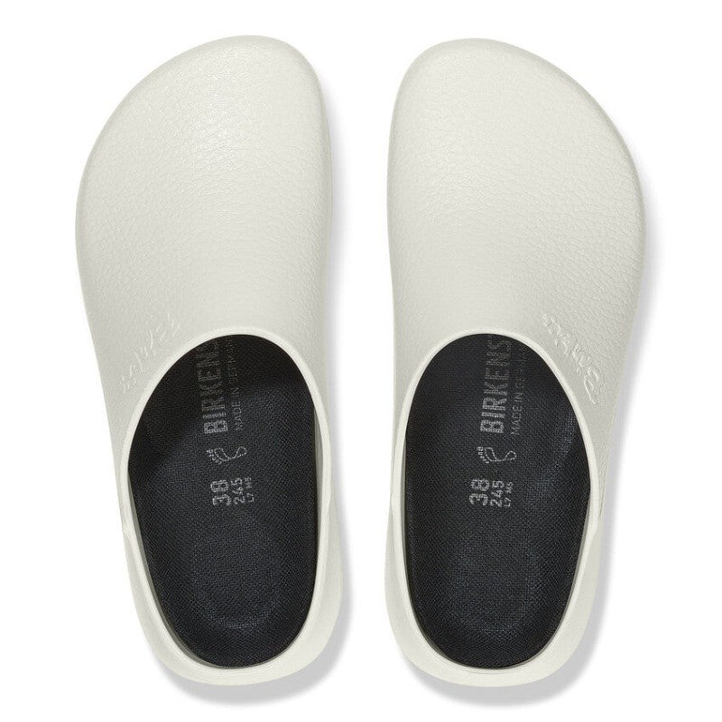Super Birki Fusion White Non-Slip Work Clogs