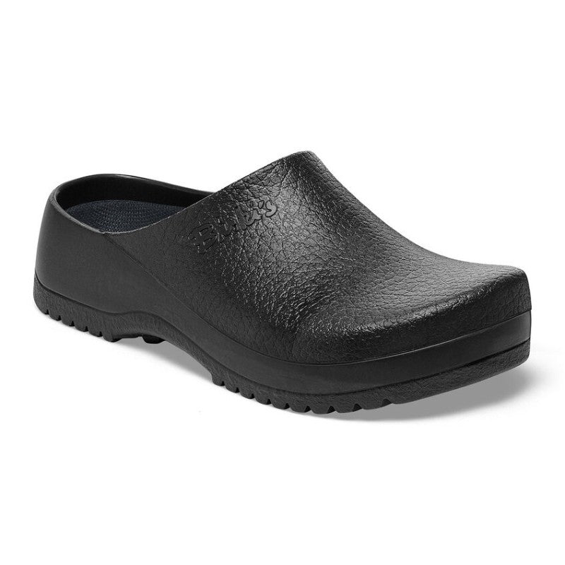 Super Birki Fusion Black Work Clogs with Non-Slip Soles