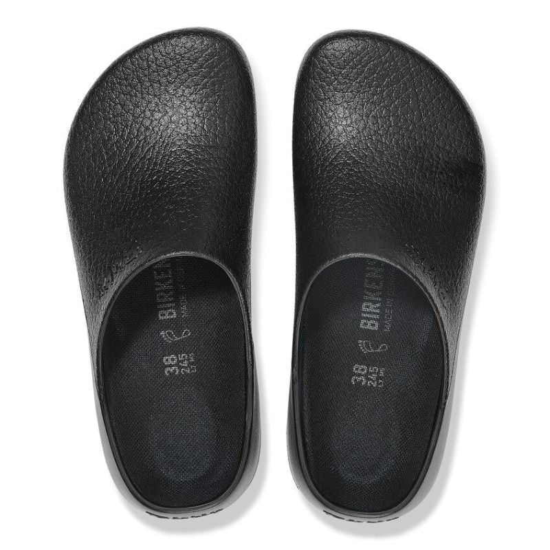 Super Birki Fusion Black Work Clogs with Non-Slip Soles