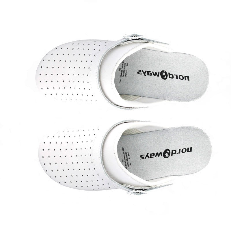 Bora White Medical Clogs with Vents - NORDWAYS