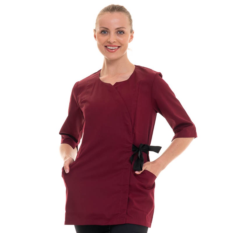 Women's Bordeaux Beautician Tunic 