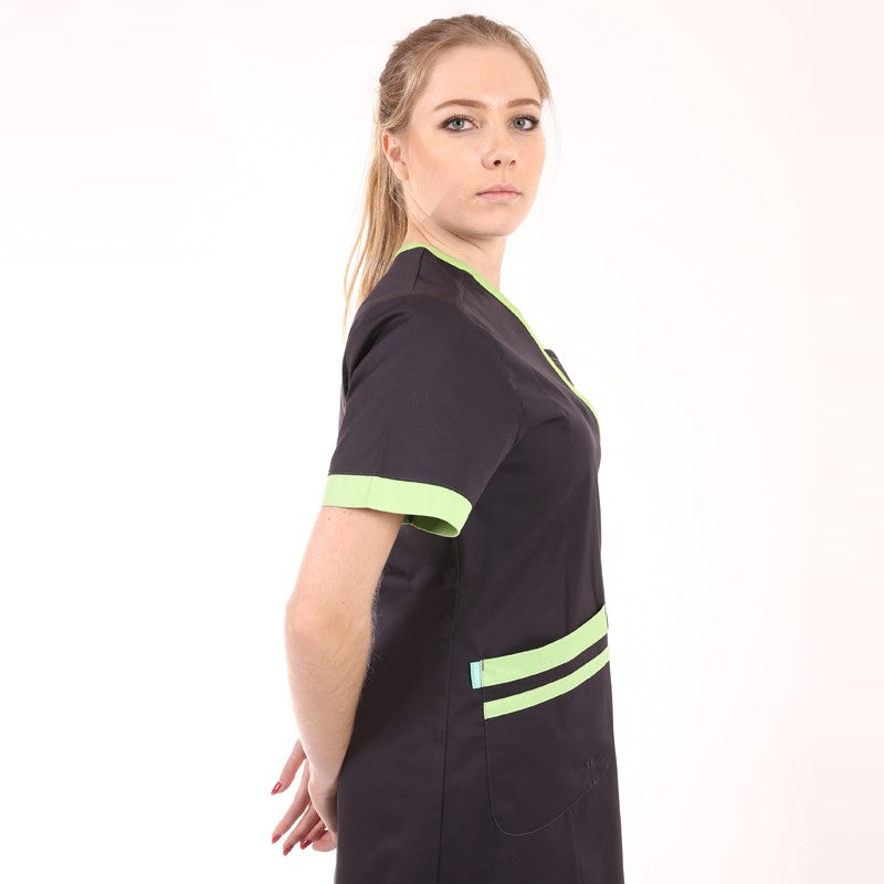 Women's Short Sleeve Blouse Lilee Charcoal Grey 