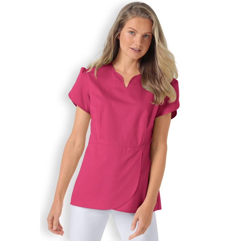 Women&#39;s Medical Tunic Short Sleeves Pink