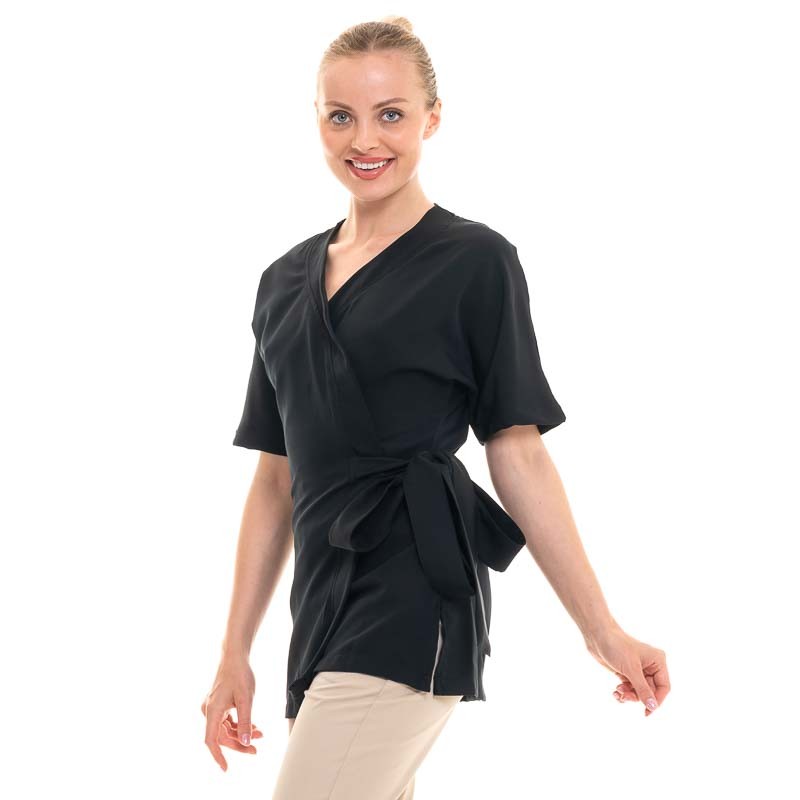 Women's Aesthetic Tunic Black Kimono 