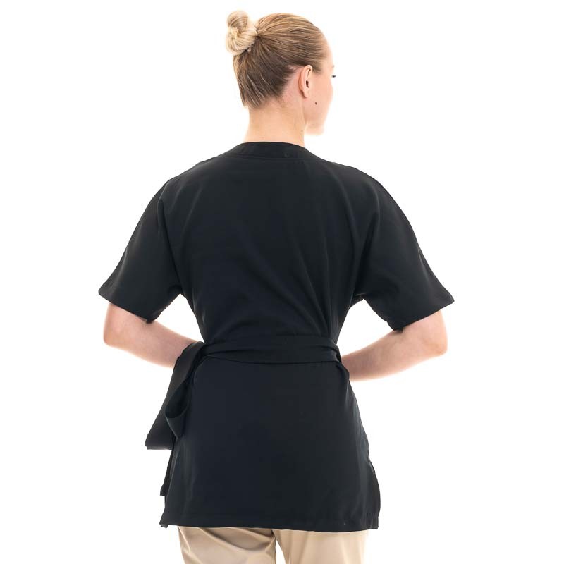 Women's Aesthetic Tunic Black Kimono 