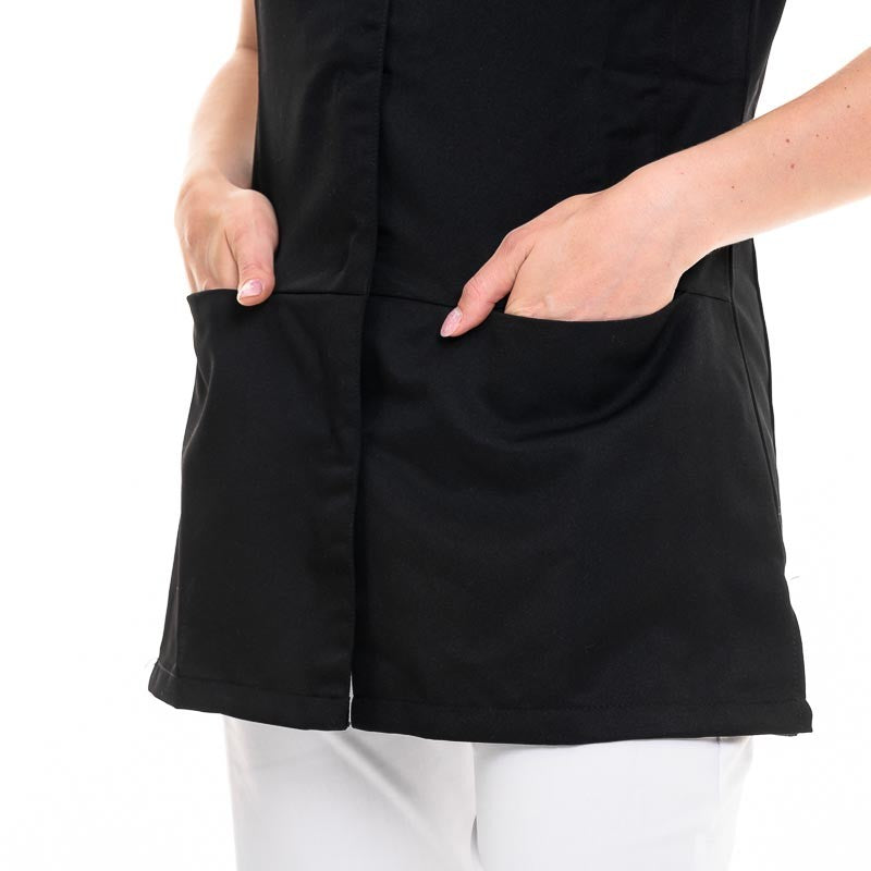 Women's Beautician Tunic Lilou Black Model - HASSON BY MOLINEL