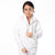 Women's White or Black Zipped Work Jacket