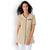 Women's Short Sleeve White Medical Blouse