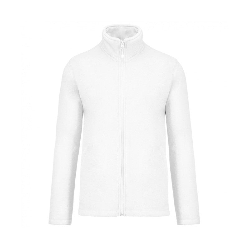 Men's Microfleece Corridor Jacket White - KARIBAN