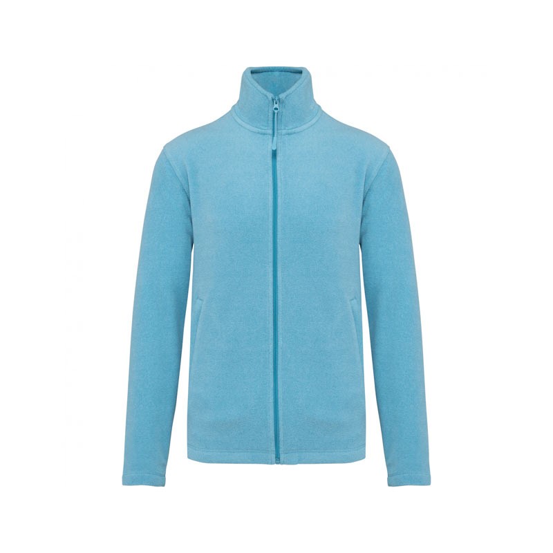 Men's Sky Blue Microfleece Pass-Through Jacket - KARIBAN