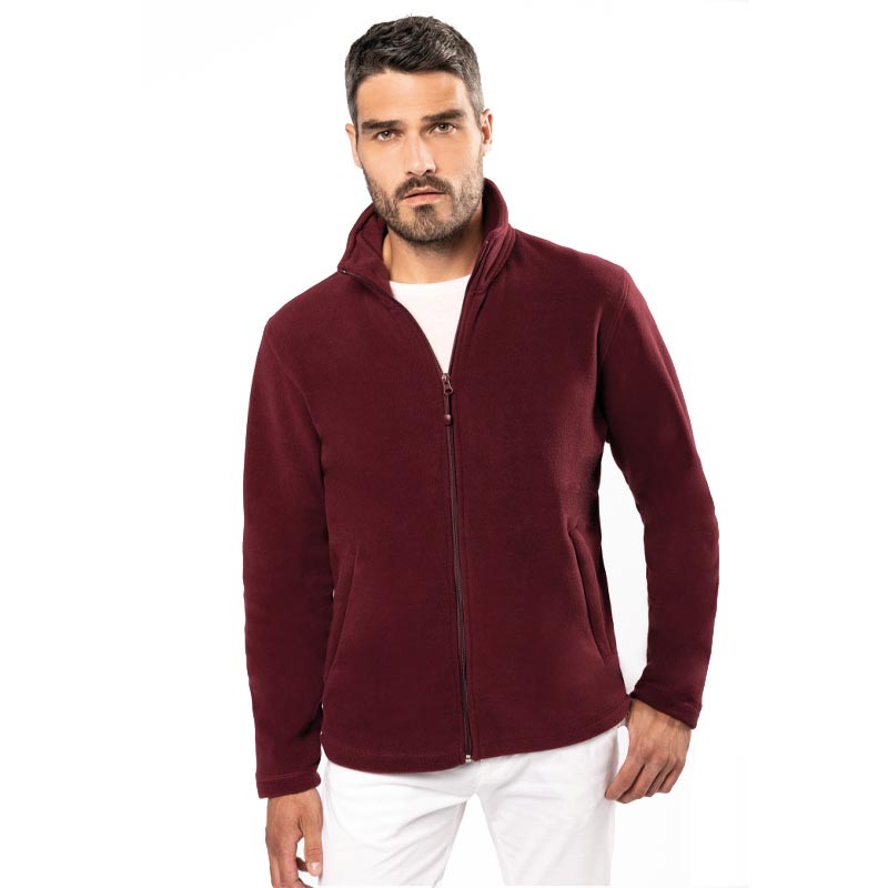 Men's Sky Blue Microfleece Pass-Through Jacket - KARIBAN
