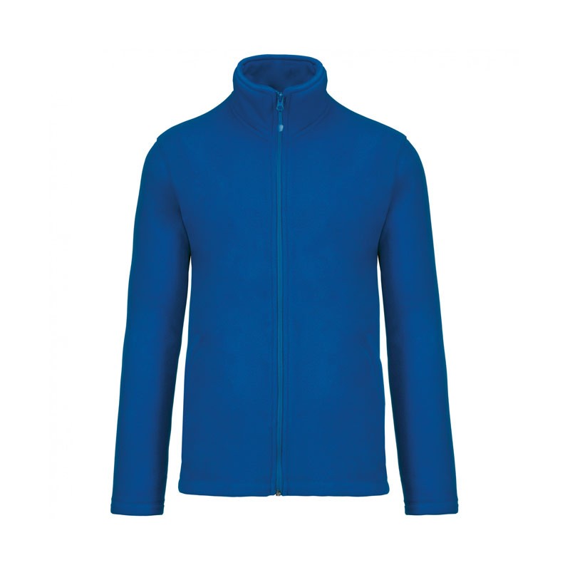 Men&#39;s Microfleece Corridor Jacket Royal Blue - KARIBAN